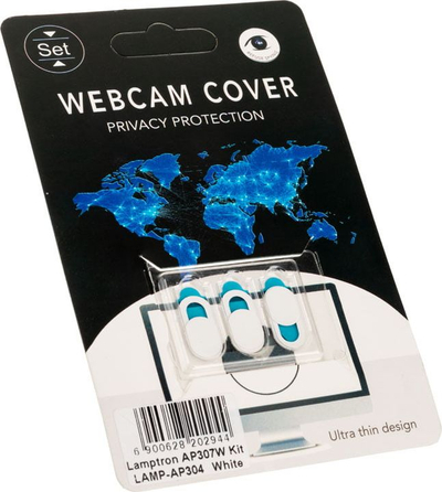 Mbulesë kamerë Lamptron Webcam Cover, set 3 copë, e bardhë