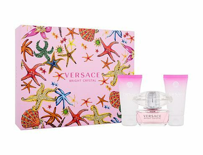 Set Versace Bright Crystal, eau de toilette 50 ml + losion për trup 50 ml + xhel dushi 50 ml