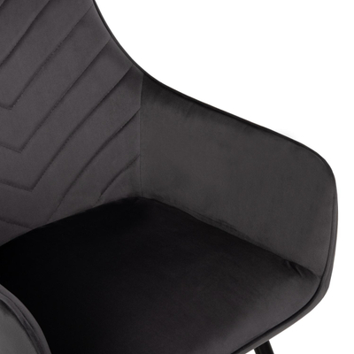 Kolltuk Latrell 55x57x84Hcm (HM8582.01), gri/ zezë