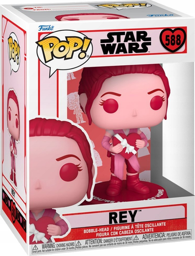 Figurë koleksionuese Funko POP Star Wars Valentines Rey, vinil, shumëngjyrëshe