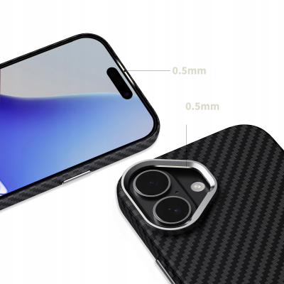 Kapak telefoni Tech-Protect Case Ion për iPhone 17, MagSafe, argjendtë