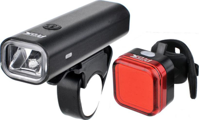 Set drita biçiklete Prox Aero III Apus, 400 lm, USB, i zi