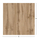 Set mbulesë tavoline HPL HM5838.36, 2 copë, 70x70cm, dekor druri Sonama