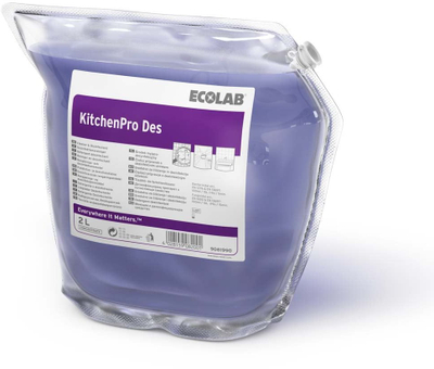 Dezinfektues kuzhine Ecolab KitchenPro Des, solucion pastrimi, 2L, transparent