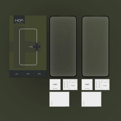 Xham mbrojtës Hofi Glass Pro+, 2 copë, Motorola Moto G24 G24 Power G04, transparent