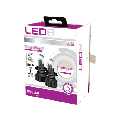 Lampa Led H1 12/24v +800% All Types Led8 Muhler