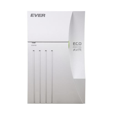 UPS EVER ECO Pro 1000 AVR CDS, 1000 VA 650 W, 2 dalje USB, i bardhë