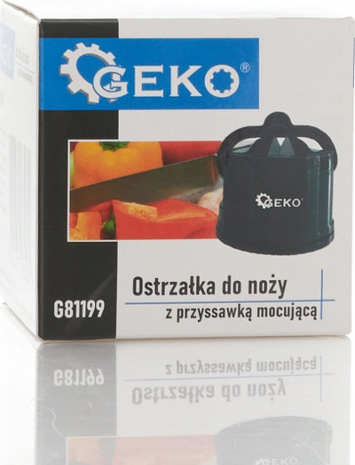 Mprehës thikash Geko, tungsten carbide, me kupë thithëse, blu