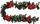 Girlandë Krishtlindjesh Feeric Lights and Christmas Red Poinsettias, 2m, dekorative, e kuqe