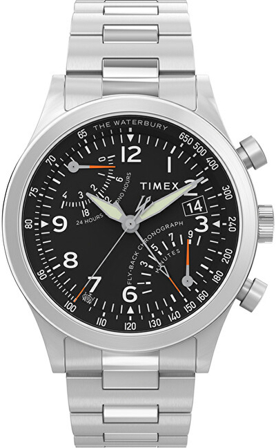 Orë dore për meshkuj Timex The Waterbury TW2W47800UK, e argjendtë