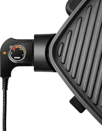 Grill Elektrik Unold 58580, 35x40 cm, i argjendtë 