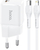 Karikues muri HOCO N10, USB-C PD 20W, kabllo USB-C në Lightning 1m, i bardhë
