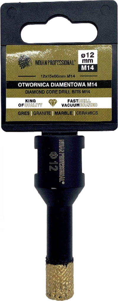 Кружна дупчалка Indian Professional, M14, 12 mm, за суво дупчење