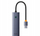 Hub USB Baseus UltraJoy 4in1, USB A në 4x USB 3.0, 5 Gbps, gri