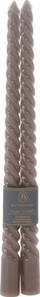 Qirinj dekorativë Boutique Hotel Taper, spiral, 20 cm, set 2 copë, gri