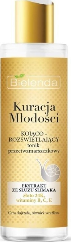 Tonik fytyre Bielenda Youth Therapy, kundra rrudhave, qetësues e ndriçues, 200 ml