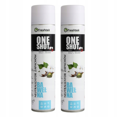 Неутрализатор на мириси FreshtEK One Shot, 600ml, мирис на памук