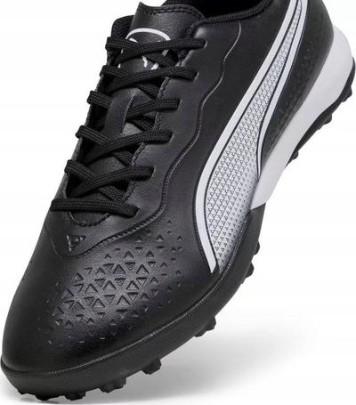 Këpucë futbolli Puma King Hero 21 TT, për bar sintetik, lëkurë, të zeza