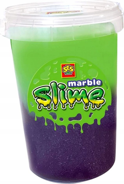 Lodër slime SES Creative Marble, 200 g, vjollcë edhe jeshile