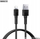Kабел USB во Lightning Remax Leya RC-C093, 1m, 2.4A, црн