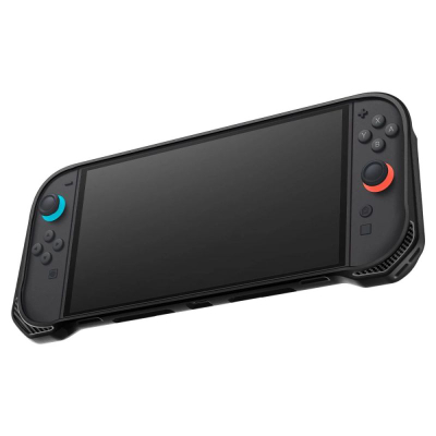 Заштитен капак Spigen Rugged Armor за Nintendo Switch 2, материјал TPU, мат црн