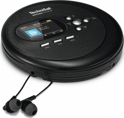 CD player i vogël për me e marrë me vete TechniSat DIGITRADIO CD 2GO BT, me Bluetooth, DAB+ FM, i zi