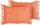 Jastëk dekorativ Beliani MABA, set 2 copë, pambuk, 50x35 cm, portokalli
