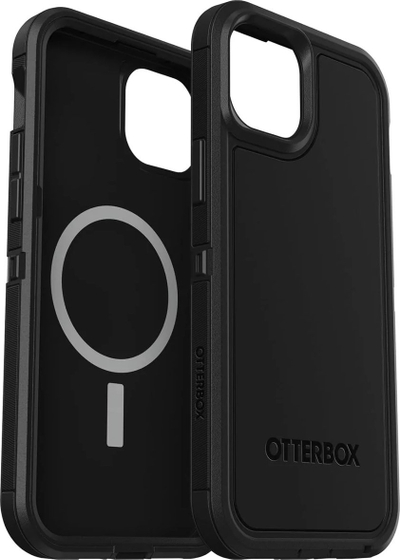 Kapak telefoni OtterBox Defender XT për iPhone 15 Plus dhe 14 Plus, me MagSafe, i zi