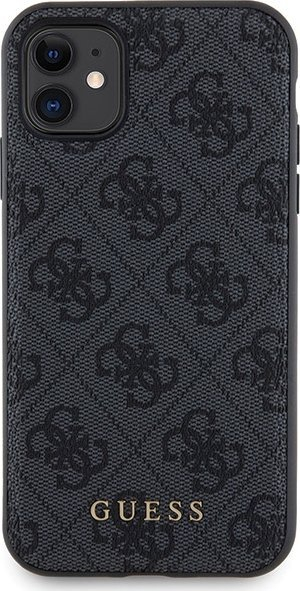 Заштитен сет Guess 4G Metal Logo за iPhone 11 6.1", надворешна батерија 5000mAh, црн