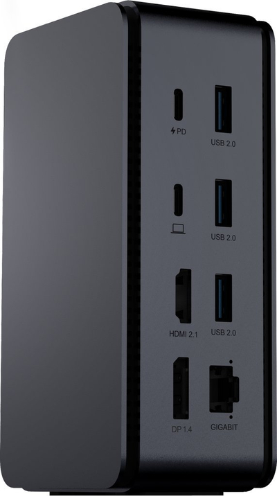 Docking station ProXtend Dual 8K USB-C DOCK2XUSB4, USB4, deri 8K, gri