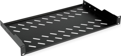 Raft rack 19" Roline 1U, thellësi 250 mm, 15 kg, i zi