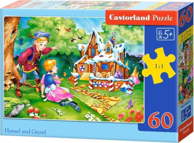 Puzzle për kalamaj Castorland Hansel and Gretel, 60 copa, shumëngjyrësh