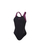 Kostum noti Speedo HyperBoom Splice Racerback, për goca, i zi me vjollcë