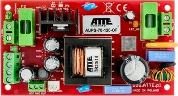 Furnizues energjie Atte AUPS-70-120-OF, switching, 12V DC, gri