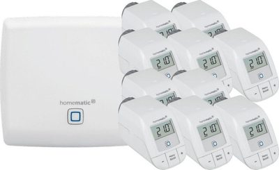 Set termostat radiator Homematic IP Basic me Access Point, 10 copë, i bardhë