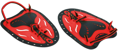 Paddle noti Ergonomic Hand Paddles, për duar, madhësi S M, kuqe e zezë