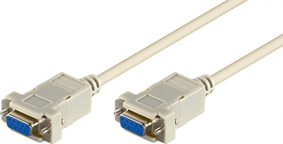 Kabllo seriale Pro RS232 9-pin F/F, 2m, gri