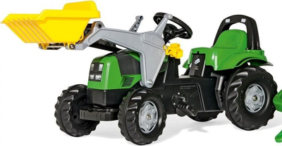 Traktor lodër Rolly Toys Deutz-Fahr Kid me rimorkjo, jeshil