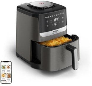 Фритеза со жежок воздух Tefal Easy Fry Silence EY551HE0, 1670W, 5L, сива