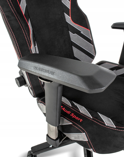 Karrige gaming Quersus VAOS 3 Audi, mikrofibër sintetike, mban deri 150kg, e zezë