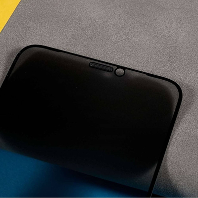 Xham mbrojtës privatësie për ekran iPhone XR 11, 9H, me kornizë të zezë