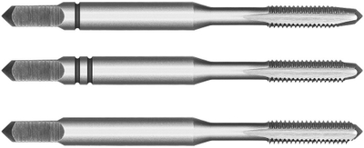 Set çelësash fije M3 HSS M2, 3 copë, metalik