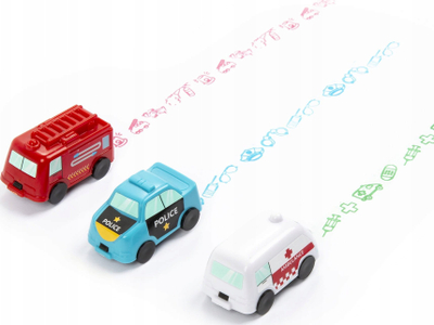 Set vula për fëmijë Stamps Stampers Cars, 3 copë, vetëngjyrosëse, shumëngjyrëshe