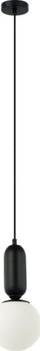 Llampë varëse Italux Aldeva PND-02340-1S-BK, E27 40W, metal, e zezë