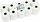 Letër termike Emerson RT04430WBPAF, 44x30 mm, BPA Free, e bardhë