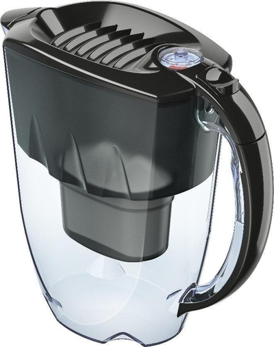 Shishe filtruse uji Aquaphor Amethyst, 2.8L, me 3 patrona, e zezë