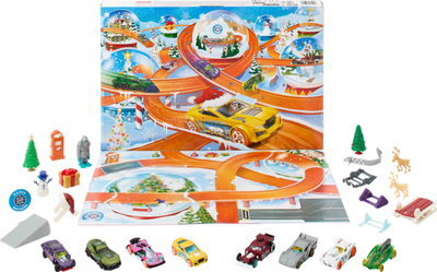 Kalendar Adventi Hot Wheels, 24 surpriza, vetura 1:64, shumëngjyrësh