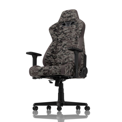 Гејминг столче Nitro Concepts S300 Urban Camo, ергономско, со потпирачи за раце, сиво камуфлажно