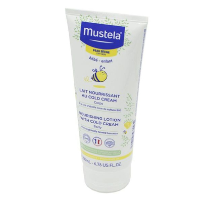 Locion trupi Mustela Nourishing Lotion Cold Cream, për lëkurë të thatë, me dyll blete organik, 200ml