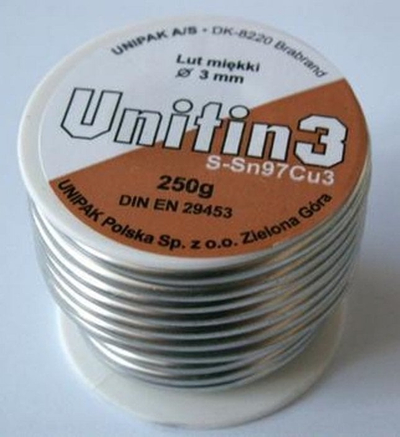 Kallaj saldimi Unipak Unitin3, 3.0 mm, 250 g, argjendtë